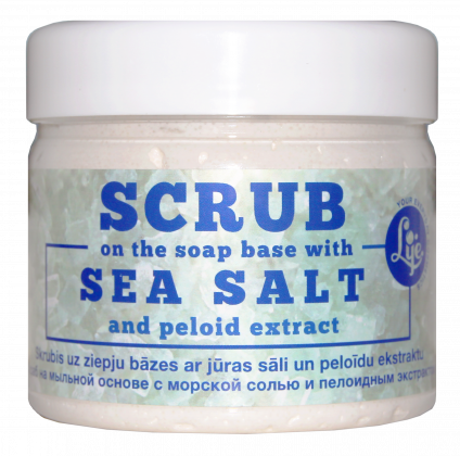 Skrubis uz ziepju bāzes ar jūras sāli un peloīdu ekstraktu