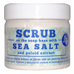Attēls: Skrubis uz ziepju bāzes ar jūras sāli un peloīdu ekstraktu